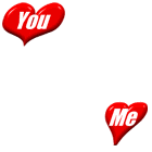 Gif animé coeur you love me